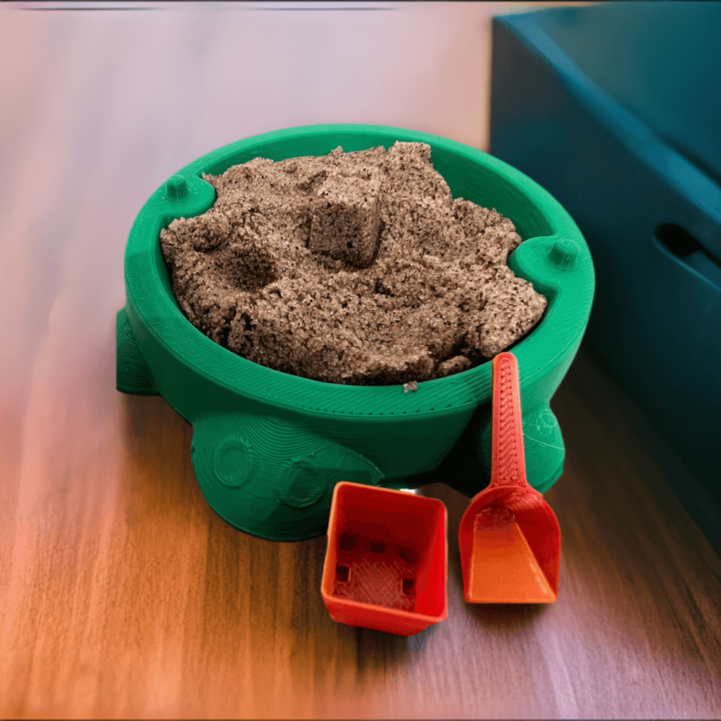 3D Printed Desktop Sandbox - MiniTurtle Sandbox Replica | Aluminum Unicorn
