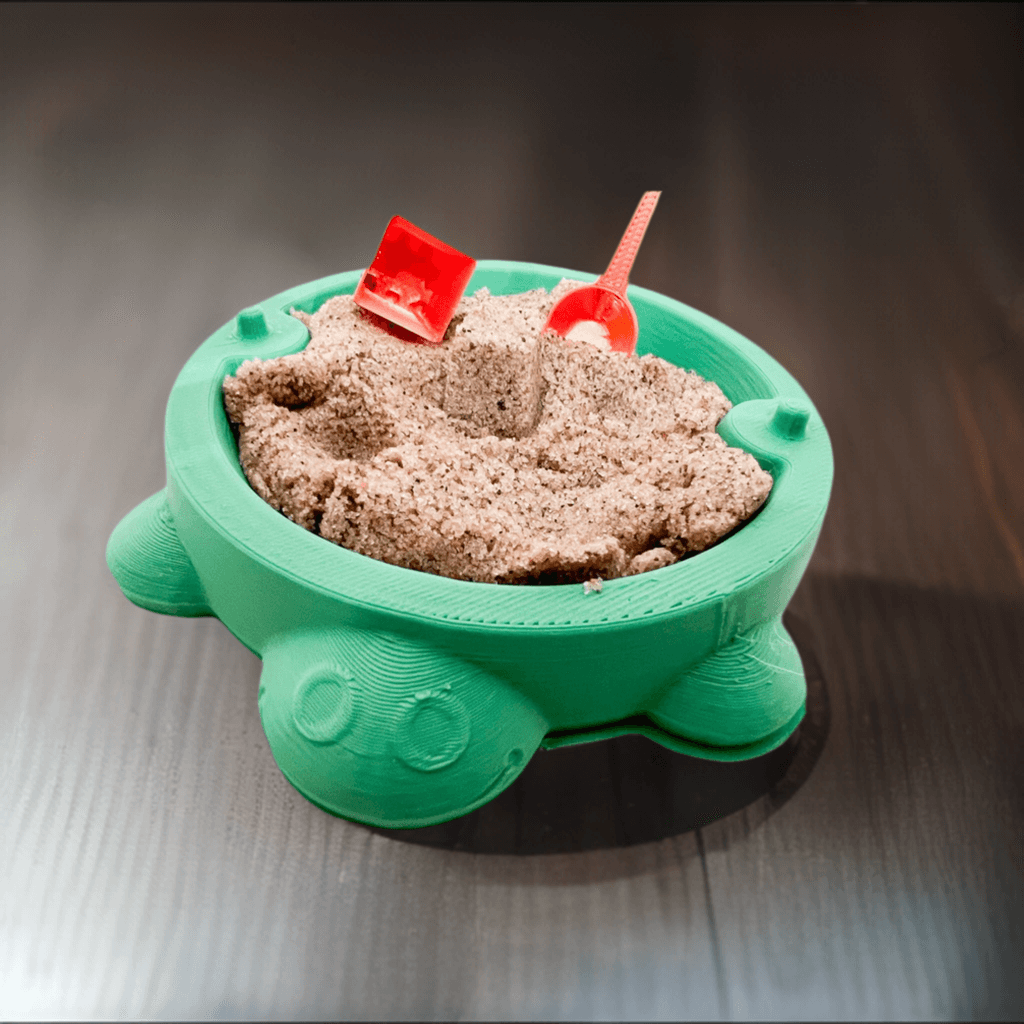 3D Printed Desktop Sandbox - MiniTurtle Sandbox Replica | Aluminum Unicorn