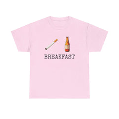 Beer and Cigarette Unisex Tee - Breakfast Design