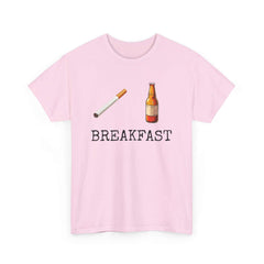 Beer and Cigarette Unisex Tee - Breakfast Design