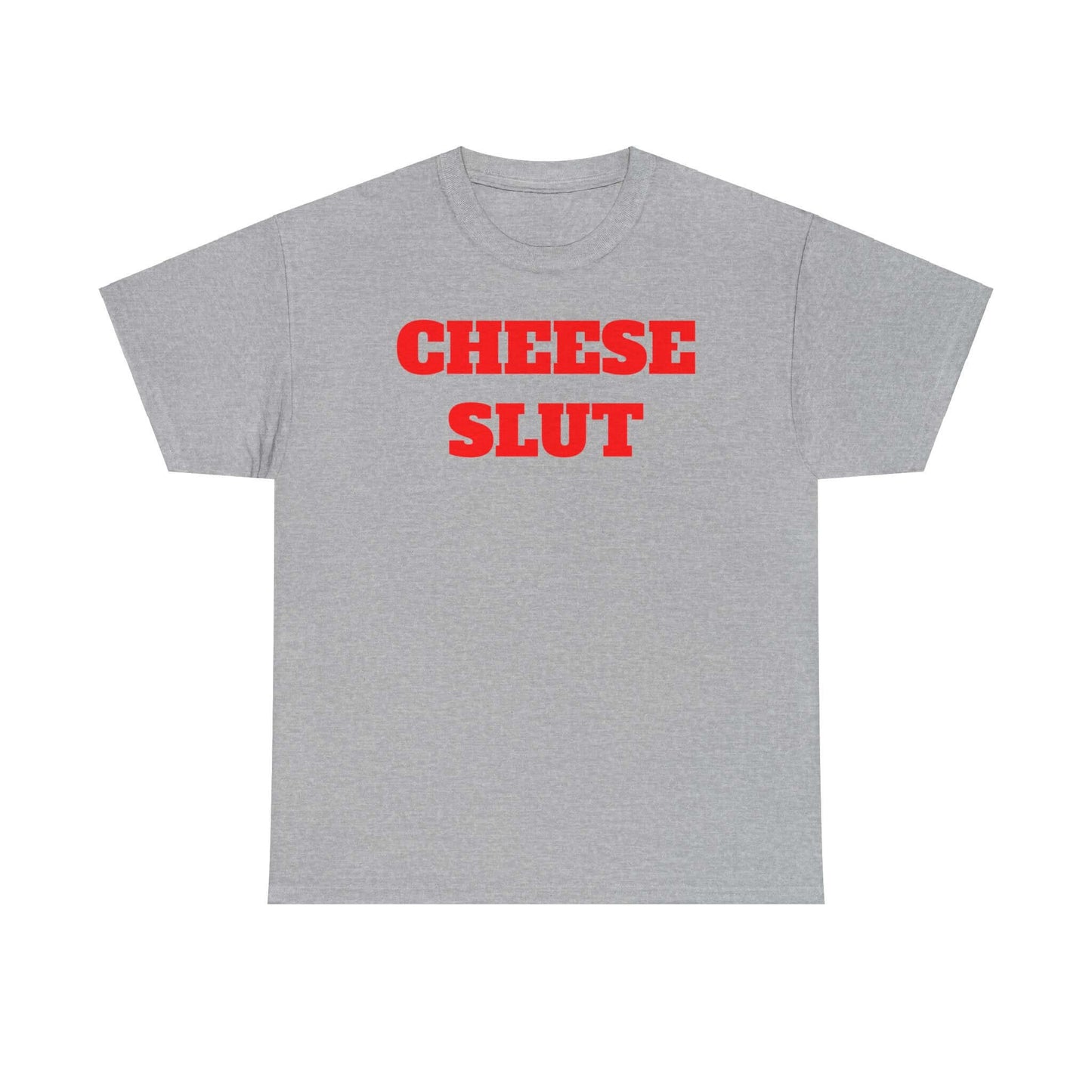 Funny Unisex Heavy Cotton Tee - Cheese Slut Design
