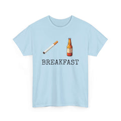 Beer and Cigarette Unisex Tee - Breakfast Design