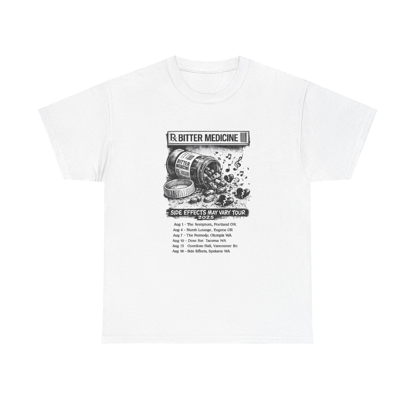 Bitter Medicine Tour Tee - Unisex Heavy Cotton